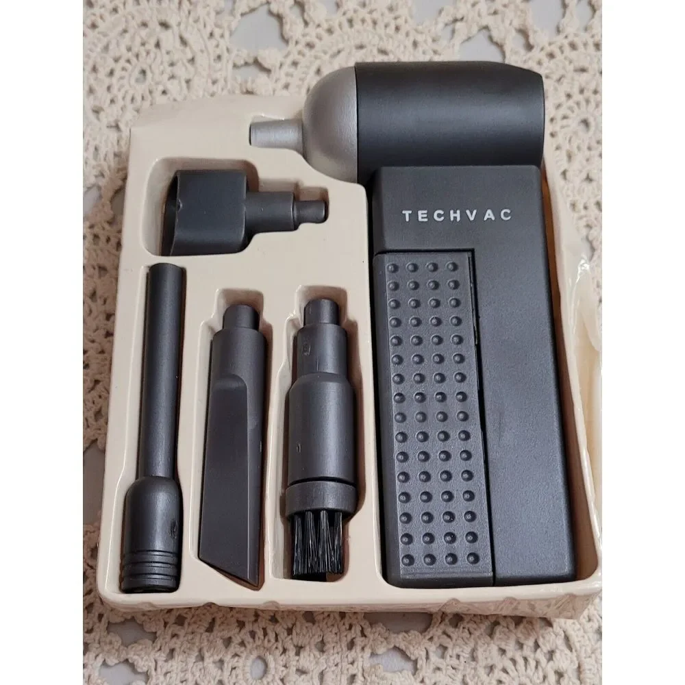 TECHVAC COMPUTER CLEANING KIT VACUUM WITH 4 NOZZLES AND BAG